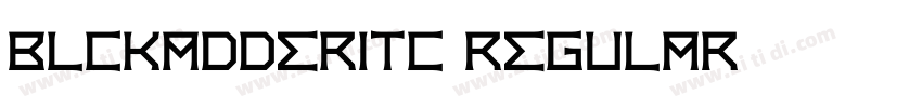 BlckadderITC Regular字体转换